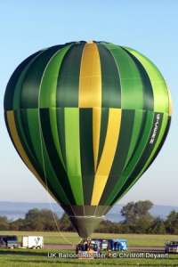 G-CERH hot air balloon, a Cameron C-90. Photograph by Christoff Deyaert