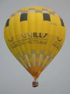 G-CETK hot air balloon, a Cameron Z-145. Photograph by Ann Meads