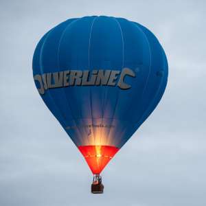 Silverline hot air balloon G-CEUV, a Cameron C-90. Photograph by Dave