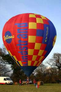 G-CFAW hot air balloon, added to the archive 27 August 2026. Photograph by Bill Teasdale