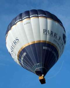 G-CFCC hot air balloon, a Cameron Z-275. Photograph by Matt Cleaves