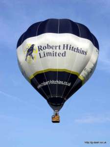 Robert Hitchins hot air balloon G-CFEB, a Cameron C-80, added to the archive 7 September 2026. Photograph by Balloon Spotters Archive
