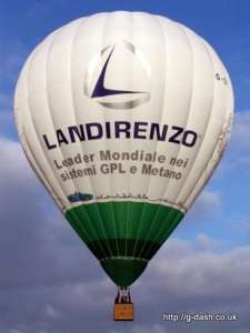 G-CFJI hot air balloon, an Ultramagic M-105. Photograph by Slowfly.it