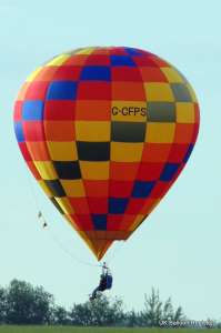 G-CFPS hot air balloon, added to the archive 27 August 2026. Photograph by Kevin Boon