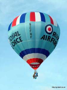 G-CFRF hot air balloon, a Lindstrand HOT AIR Balloons LBL 31A. Photograph by Balloon Spotters Archive