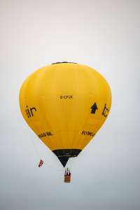 G-CFUX hot air balloon, a Cameron C-80, seen at Arrow, Warwickshire, United Kingdom on 31 May 2025. Photograph by Dave