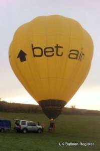 G-CFVX hot air balloon, a Cameron C-80, added to the archive 7 September 2026. Photograph by Ben Close
