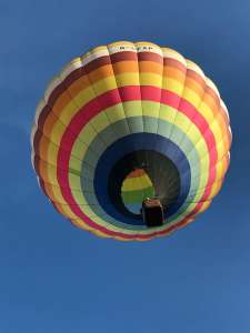 G-CFXP hot air balloon, a Lindstrand HOT AIR Balloons LBL 105A, seen at Horningsham, Wiltshire, United Kingdom on 15 September 2019. Photograph by Cera168_