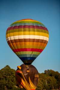 G-CFXP hot air balloon, a Lindstrand HOT AIR Balloons LBL 105A, seen at Horningsham, Wiltshire, United Kingdom on 11 September 2026. Photograph by Dave
