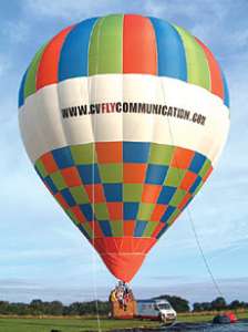 G-CGER hot air balloon, a Cameron Z-105. Photograph by slowfly.it