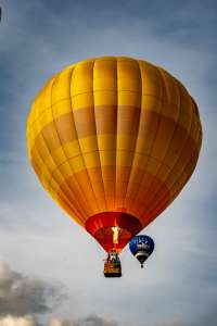 G-CGFY hot air balloon, a Lindstrand HOT AIR Balloons LBL 105A. Photograph by Dave