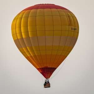 G-CGFY hot air balloon, a Lindstrand HOT AIR Balloons LBL 105A, seen at Corsley Heath, Wiltshire, United Kingdom on 14 September 2025. Photograph by Dave