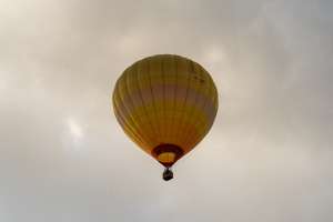 G-CGFY hot air balloon, a Lindstrand HOT AIR Balloons LBL 105A, seen at Leigh Woods, North Somerset, United Kingdom on 9 August 2026. Photograph by Dave
