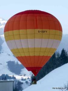G-CGFY hot air balloon, a Lindstrand HOT AIR Balloons LBL 105A, added to the archive 7 September 2026. Photograph by Balloon Spotters Archive