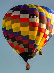 G-CGGZ hot air balloon, an Ultramagic S-90, seen at Arrow, Warwickshire, United Kingdom on 29 May 2026. Photograph by Dave