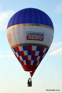 G-CGMX hot air balloon, a Cameron TR-70. Photograph by Balloon Spotters Archive