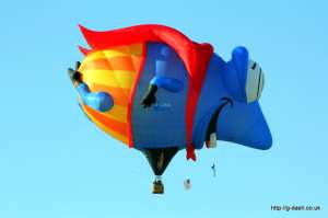 G-CGNA hot air balloon, a Cameron Super FMG-100. Photograph by Balloon Spotters Archive