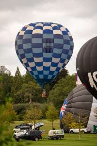 G-CGPD hot air balloon, an Ultramagic S-90, seen at Horningsham, Wiltshire, United Kingdom on 11 September 2026. Photograph by Dave