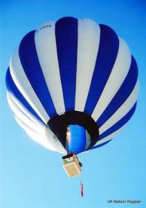 G-CGTS hot air balloon, a Cameron A-140. Photograph by Tony Brown
