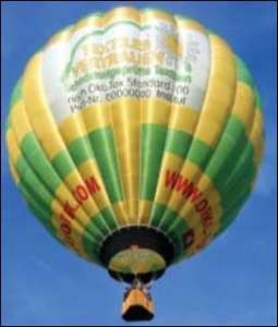 G-CGUV hot air balloon, a Firefly 9B-15. Photograph by Deutsche-Ballondatenbank
