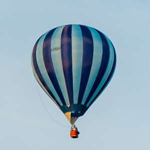 G-CGVY hot air balloon, a Cameron Z-77, seen at Leigh Woods, North Somerset, United Kingdom on 8 August 2014. Photograph by Dave