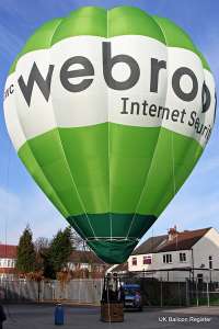 G-CGWC hot air balloon, an Ultramagic H-31. Photograph by Stephen Powney