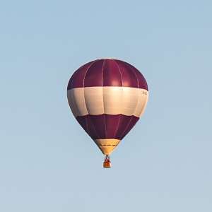 G-CGZZ hot air balloon, a Balony Kubicek SPOL. S R.O. BB22E, seen at Horningsham, Wiltshire, United Kingdom on 14 September 2019. Photograph by Dave