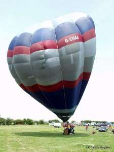 G-CHAA hot air balloon, a Cameron O-90, added to the archive 7 September 2026. Photograph by Mel Kirby