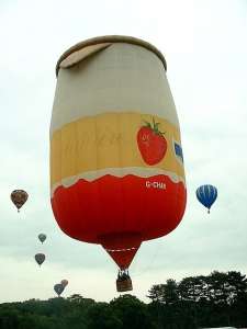 G-CHAM hot air balloon, a Cameron POT-90, added to the archive 7 September 2026. Photograph by Balloon Spotters Archive