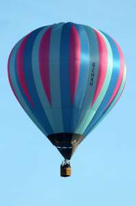 G-CHAU hot air balloon, a Cameron C-80. Photograph by G Bann