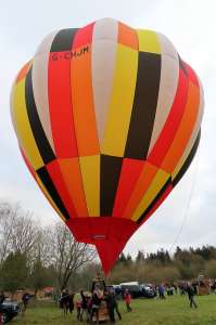 G-CHJM hot air balloon, a Cameron C-80, added to the archive 7 September 2026. Photograph by G Bann
