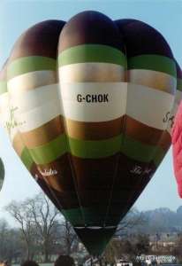 G-CHOK hot air balloon, added to the archive 27 August 2026. Photograph by G Duke