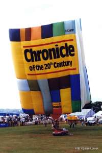 G-CHRP hot air balloon, a Thunder AND Colt Colt Flying Book. Photograph by Mike Clarke