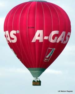 Gas hot air balloon G-CHVI, a Cameron Z-210, added to the archive 7 September 2026. Photograph by Dan Whitelock