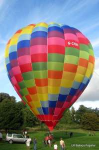 G-CHXF hot air balloon, a Cameron A-140. Photograph by Trevor Read