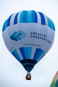 G-CHXS hot air balloon, a Cameron C-90. Photograph by Dave