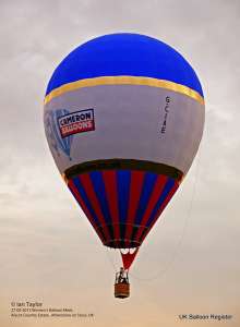 G-CIAE hot air balloon, a Cameron TR-70. Photograph by Ian Taylor
