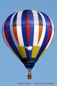 G-CIAY hot air balloon, a Cameron C-70. Photograph by Richard Bowater