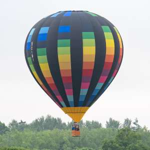 G-CIBI hot air balloon, a Lindstrand HOT AIR Balloons LBL 90A, seen at Arrow, Warwickshire, United Kingdom on 31 May 2025. Photograph by Dave