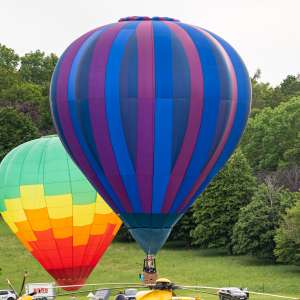 G-CIDH hot air balloon, a Cameron C-80, seen at Arrow, Warwickshire, United Kingdom on 30 May 2026. Photograph by Dave