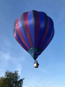 G-CIDH hot air balloon, a Cameron C-80, seen at Horningsham, Wiltshire, United Kingdom on 15 September 2019. Photograph by Cera168_