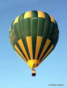 G-CIFH hot air balloon, a Cameron Z-275. Photograph by Balloon Spotters Archive