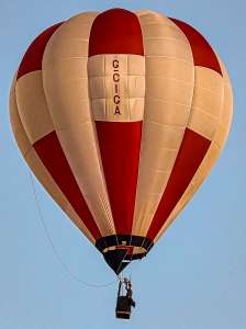 G-CIGA hot air balloon, an Ultramagic H-42. Photograph by Dave