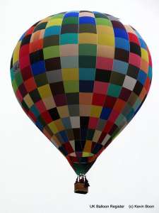 G-CIGJ hot air balloon, a Cameron Z-90. Photograph by Kevin Boon