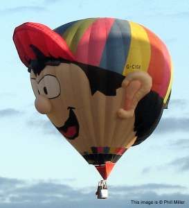 G-CIGK hot air balloon, a Cameron N-133 Special. Photograph by Phill Miller