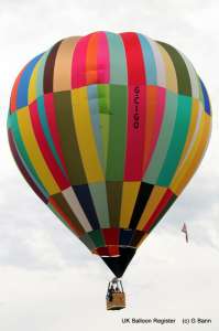 G-CIGO hot air balloon, a Cameron C-90. Photograph by Balloon Spotters Archive