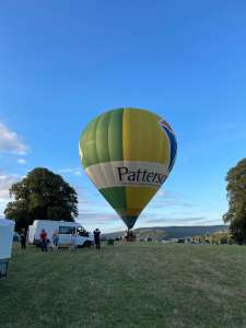 Pattersons hot air balloon G-CIHC, a Cameron Z-105, added to the archive 12 September 2026. Photograph by Cera168_