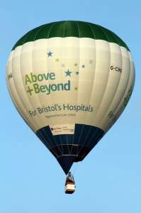 G-CIHG hot air balloon, a Cameron Z-90. Photograph by Balloon Spotters Archive