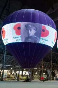 G-CIIX hot air balloon, an Ultramagic M-105. Photograph by Dynamo LED Displays