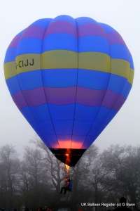 G-CIJJ hot air balloon, a Cameron O-31, added to the archive 7 September 2026. Photograph by Balloon Spotters Archive